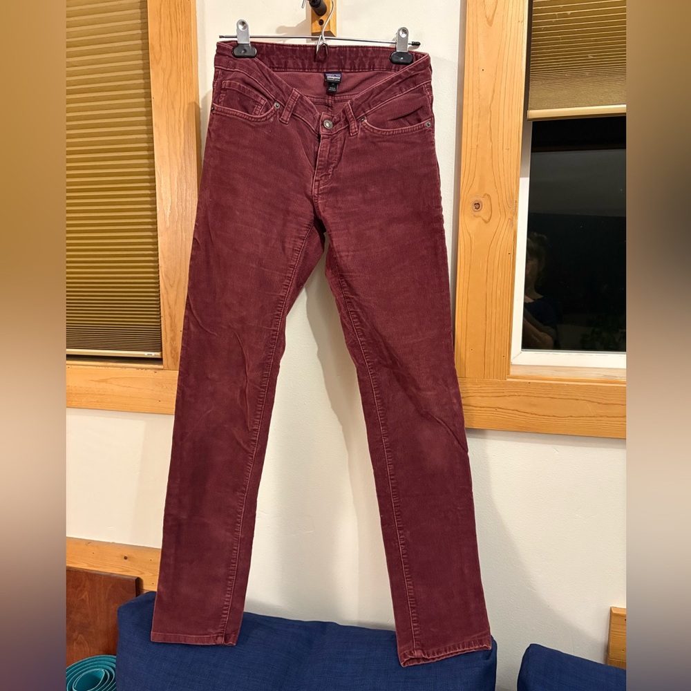 Patagonia Maroon Corduroy Pants